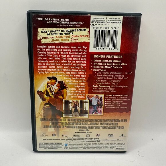 Step up DVD Movie Rated PG-13 Touchstone NTSC Widescreen - Picture 3 of 4